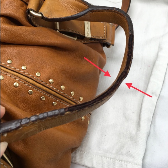 Michael Kors Vintage Astor StuddedBelted Harness SatchelCrossbody - Picture 6 of 14